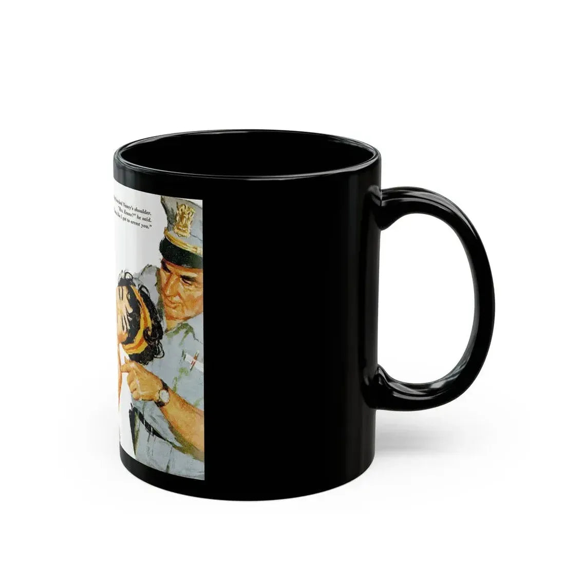 Emergency Message, Redbook, September 1958 - Black Coffee Mug - Go Mug Yourself