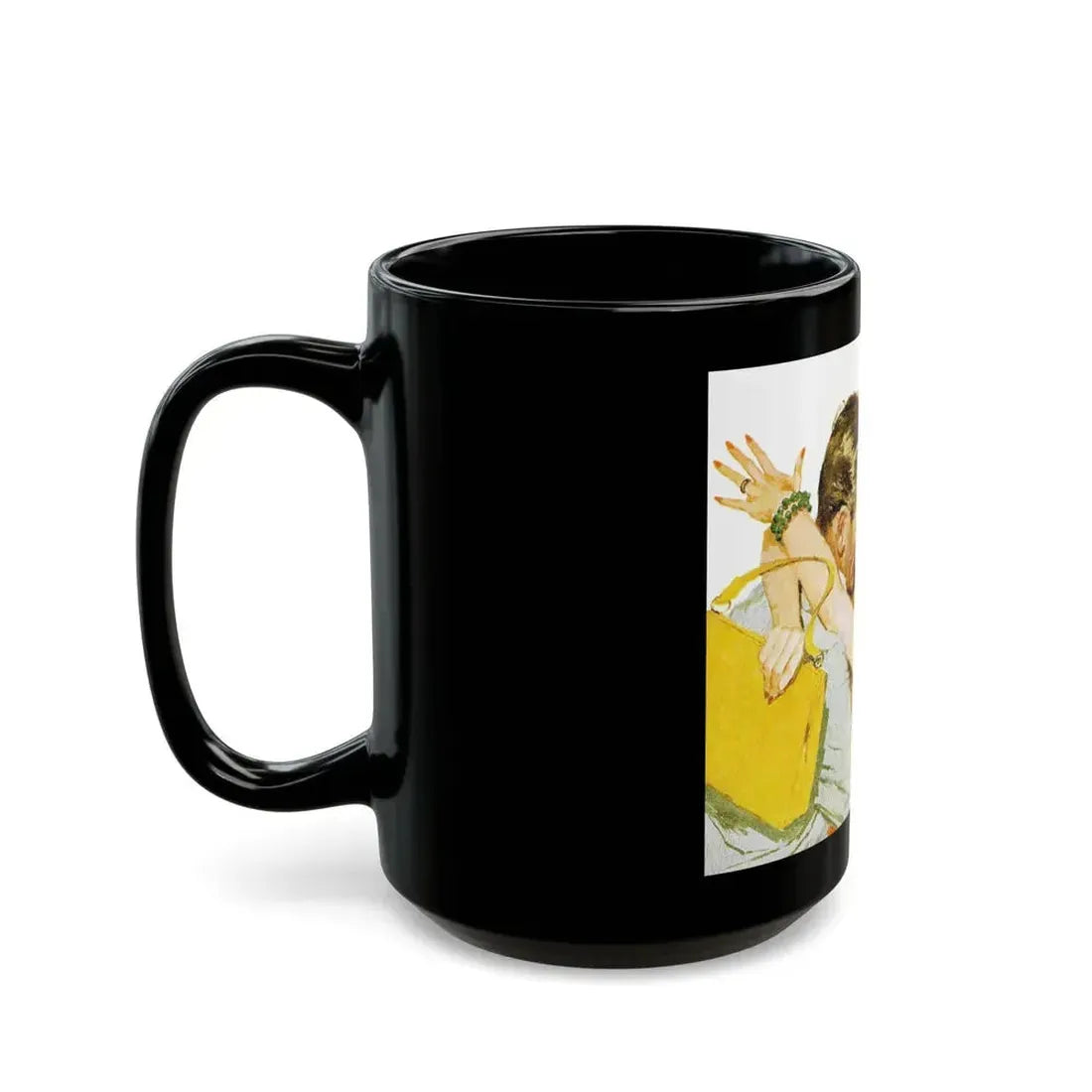 Emergency Message, Redbook, September 1958 - Black Coffee Mug - Go Mug Yourself