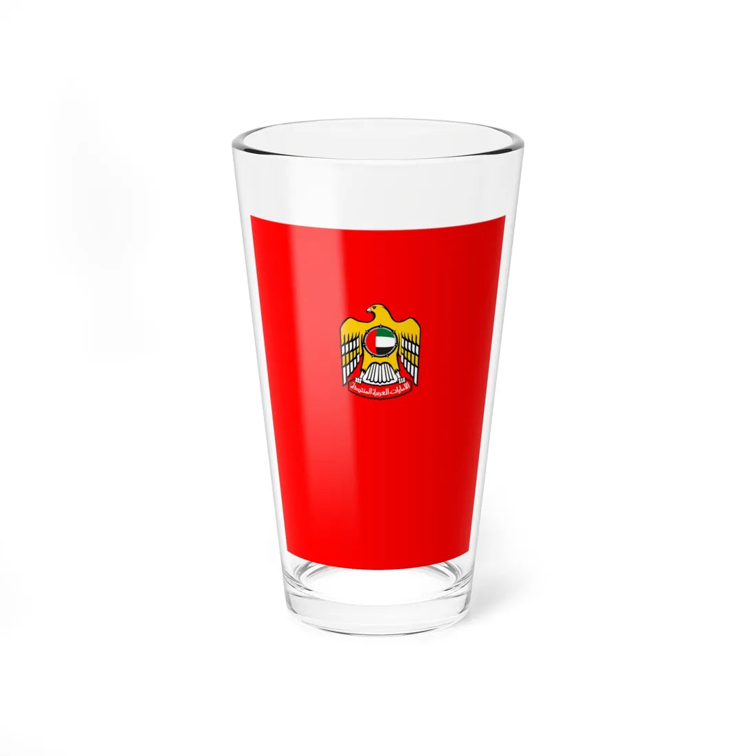 Emirati diplomatic folder (United Arab Emirates) (Coat of Arms) Pint Glass 16oz 16oz - Go Mug Yourself