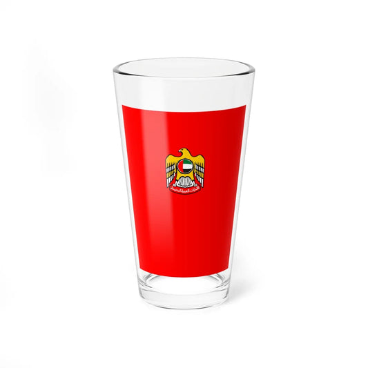 Emirati diplomatic folder (United Arab Emirates) (Coat of Arms) Pint Glass 16oz 16oz - Go Mug Yourself
