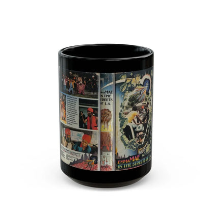 EMMA MAE IN THE STREETS OF LA (VHS COVER) - Black Coffee Mug-15oz-Go Mug Yourself