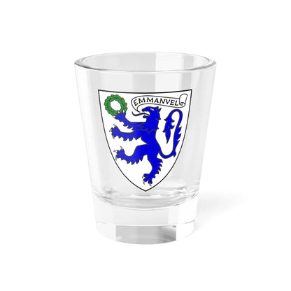 Emmanuel College Crest (England) (Coat of Arms) Shot Glass 1.5oz 1.5oz - Go Mug Yourself