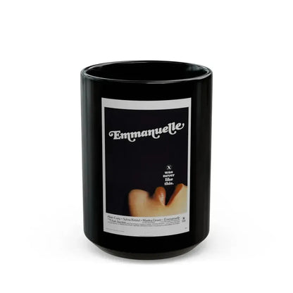 EMMANUELLE 1974 Movie Poster - Black Coffee Mug 15oz - Go Mug Yourself