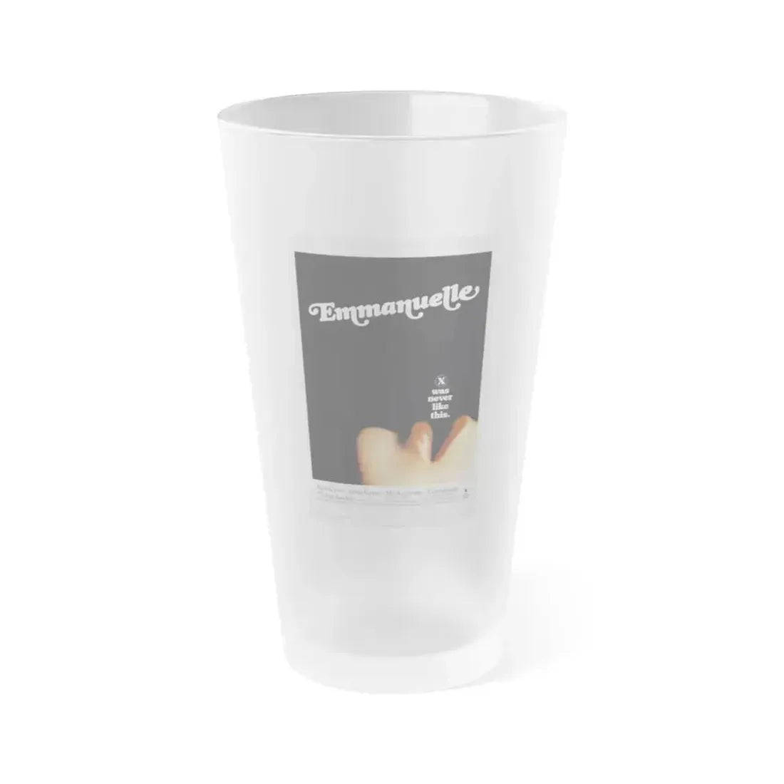 EMMANUELLE 1974 Movie Poster - Frosted Pint Glass 16oz 16oz Frosted - Go Mug Yourself