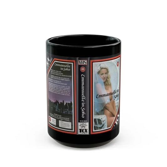 EMMANUELLE IN SOHO (VHS COVER) - Black Coffee Mug 15oz - Go Mug Yourself