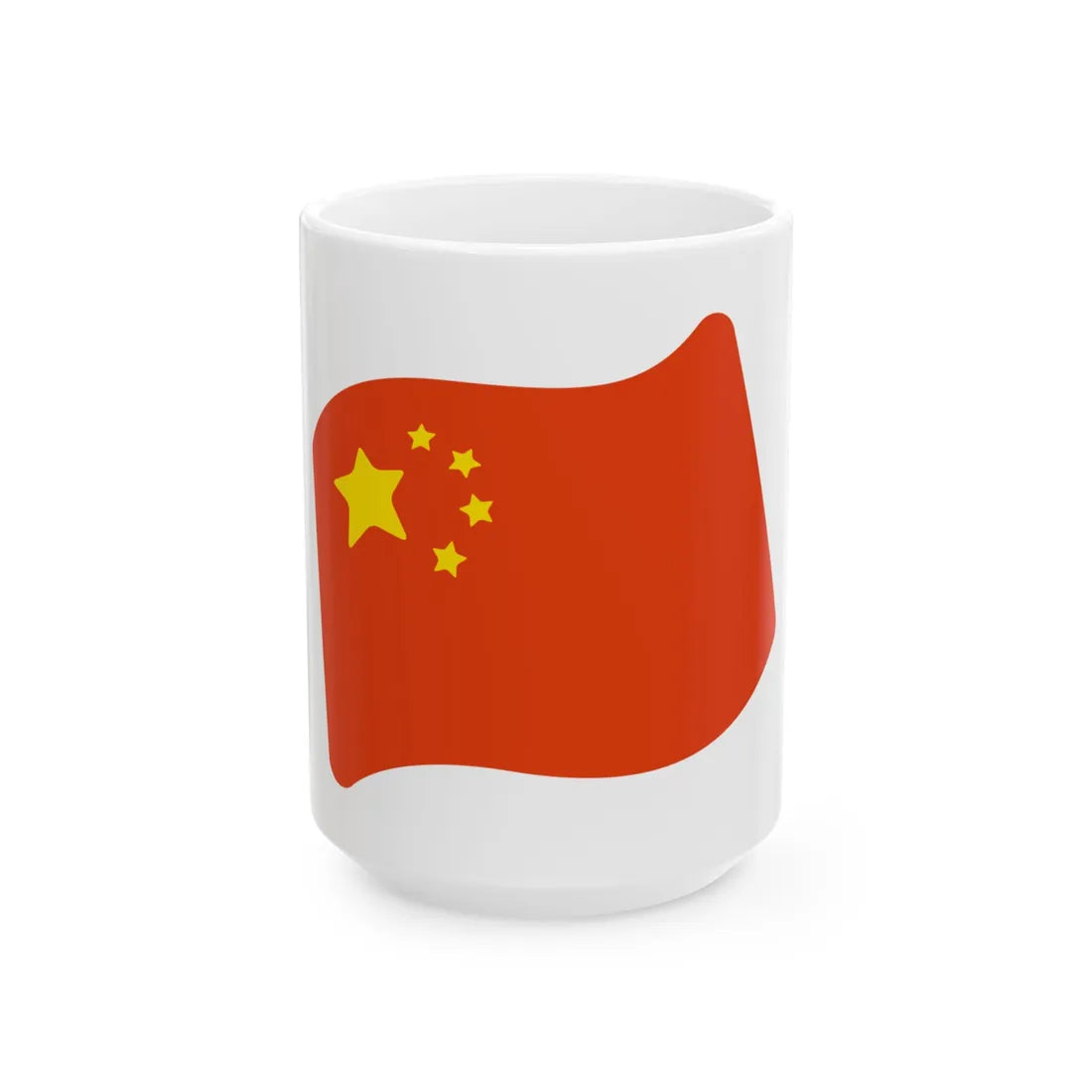 Emoji u1f1e8 1f1f3 (China) White Coffee Mug 15oz - Go Mug Yourself