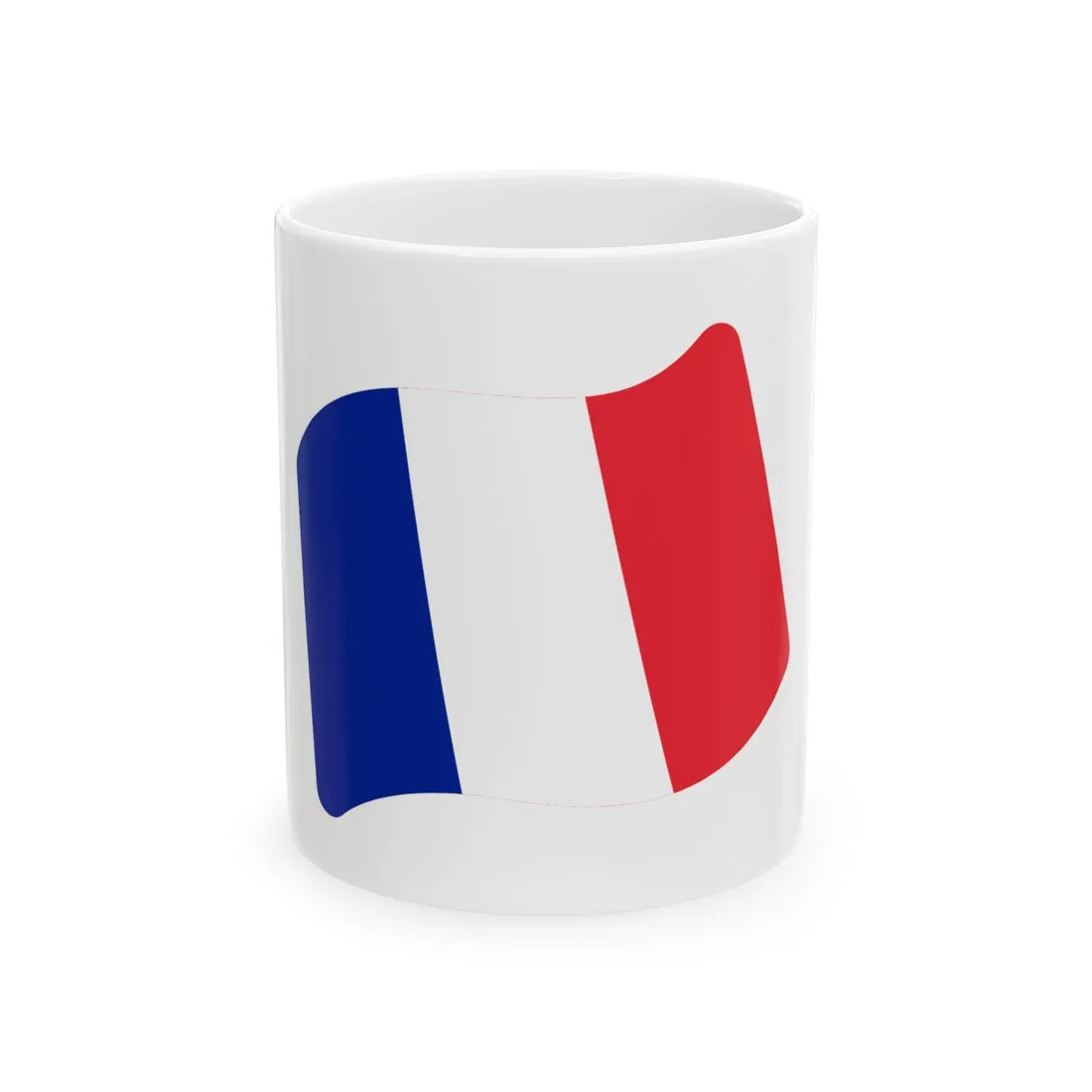 Emoji u1f1eb 1f1f7 (France) White Coffee Mug 11oz - Go Mug Yourself
