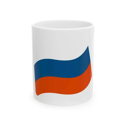 Emoji u1f1f7 1f1fa (Russia) White Coffee Mug 11oz - Go Mug Yourself