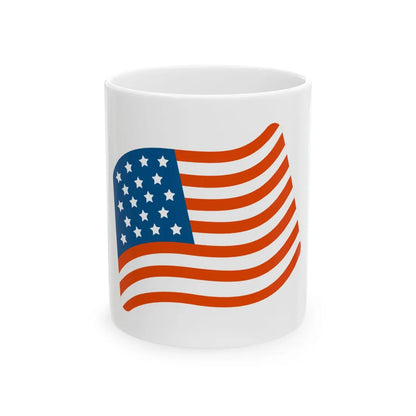 Emoji u1f1fa 1f1f8 (United States) White Coffee Mug 11oz - Go Mug Yourself