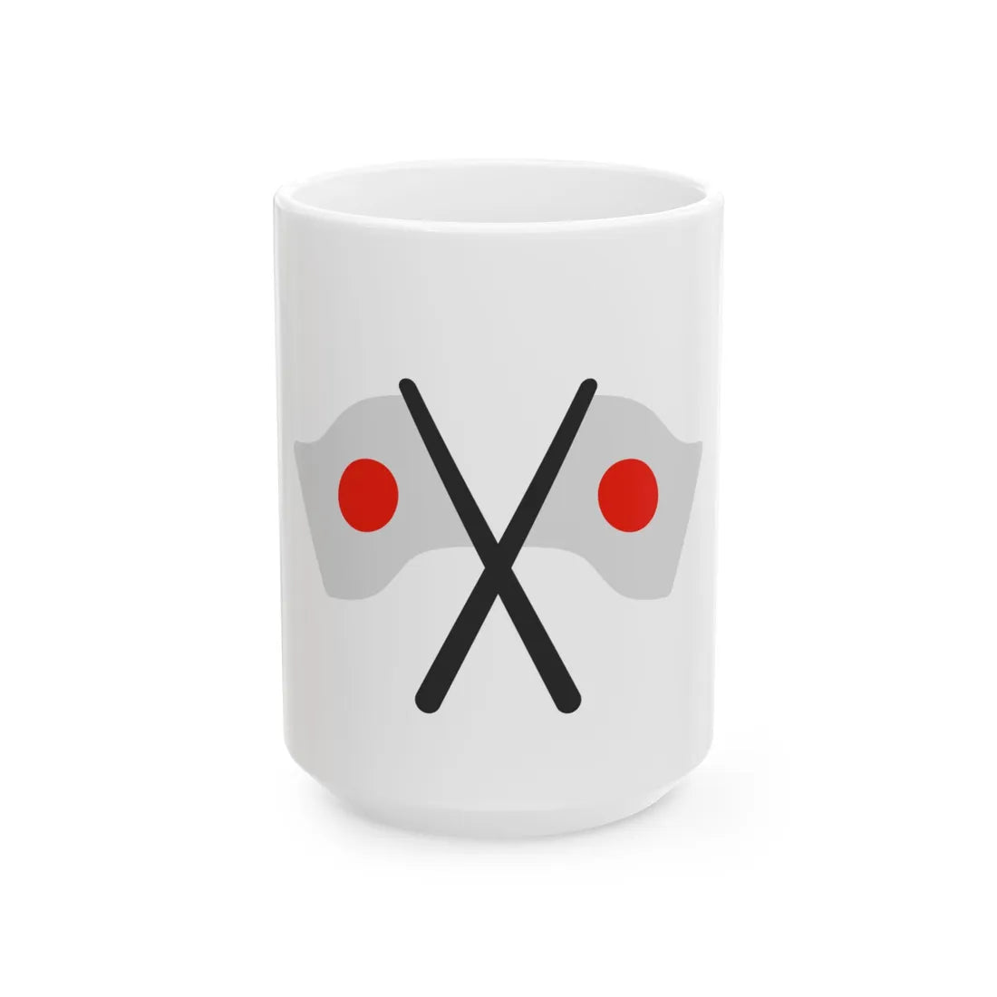 Emoji u1f38c (Japan) White Coffee Mug 15oz - Go Mug Yourself