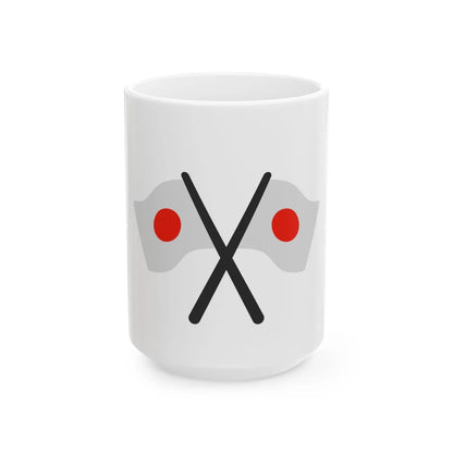 Emoji u1f38c (Japan) White Coffee Mug 15oz - Go Mug Yourself