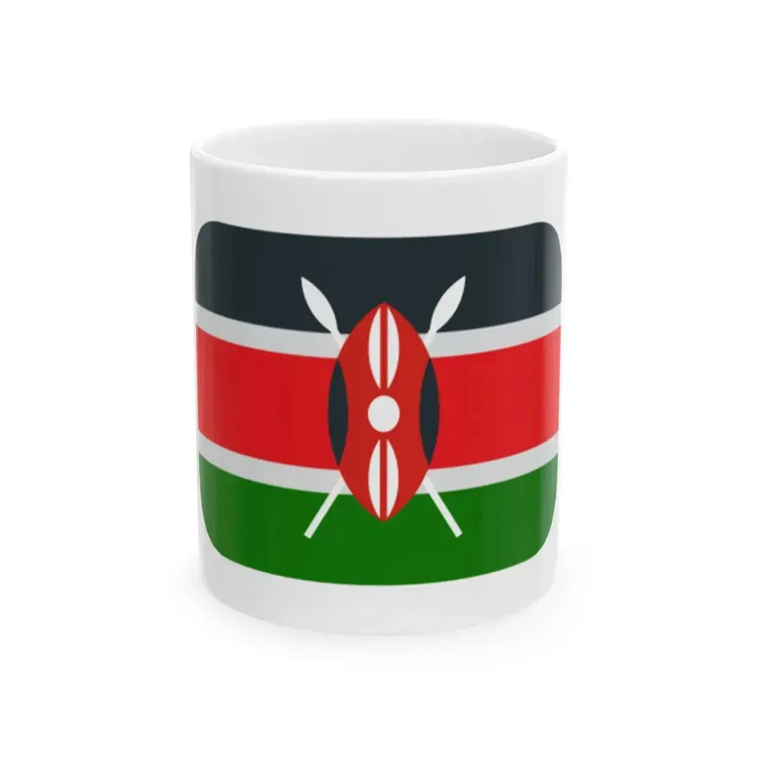 Emojione 1F1F0-1F1EA (Kenya) White Coffee Mug 11oz - Go Mug Yourself