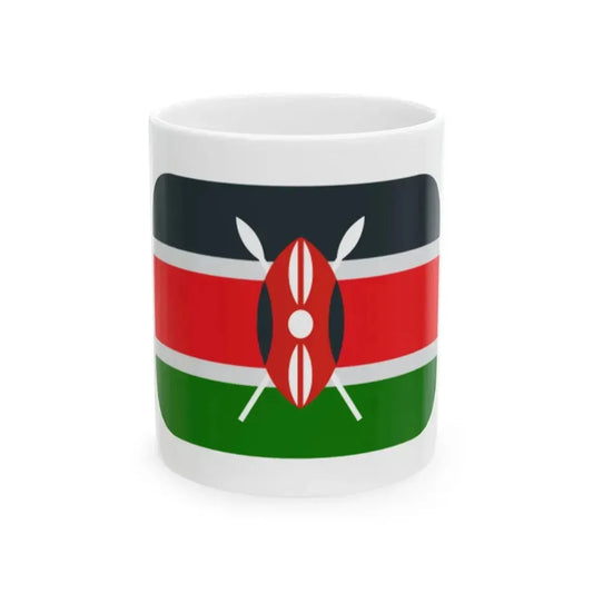 Emojione 1F1F0-1F1EA (Kenya) White Coffee Mug 11oz - Go Mug Yourself