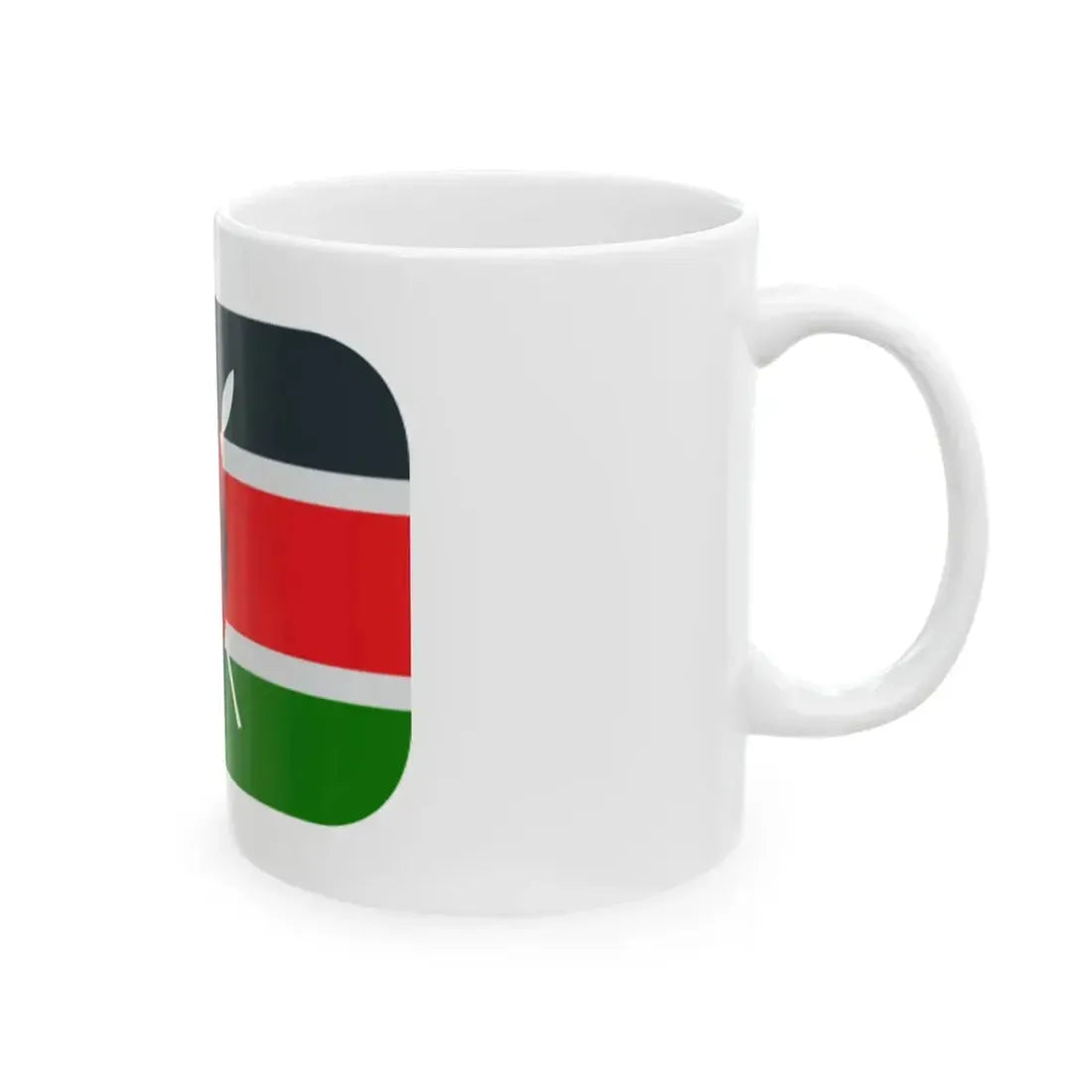 Emojione 1F1F0-1F1EA (Kenya) White Coffee Mug - Go Mug Yourself