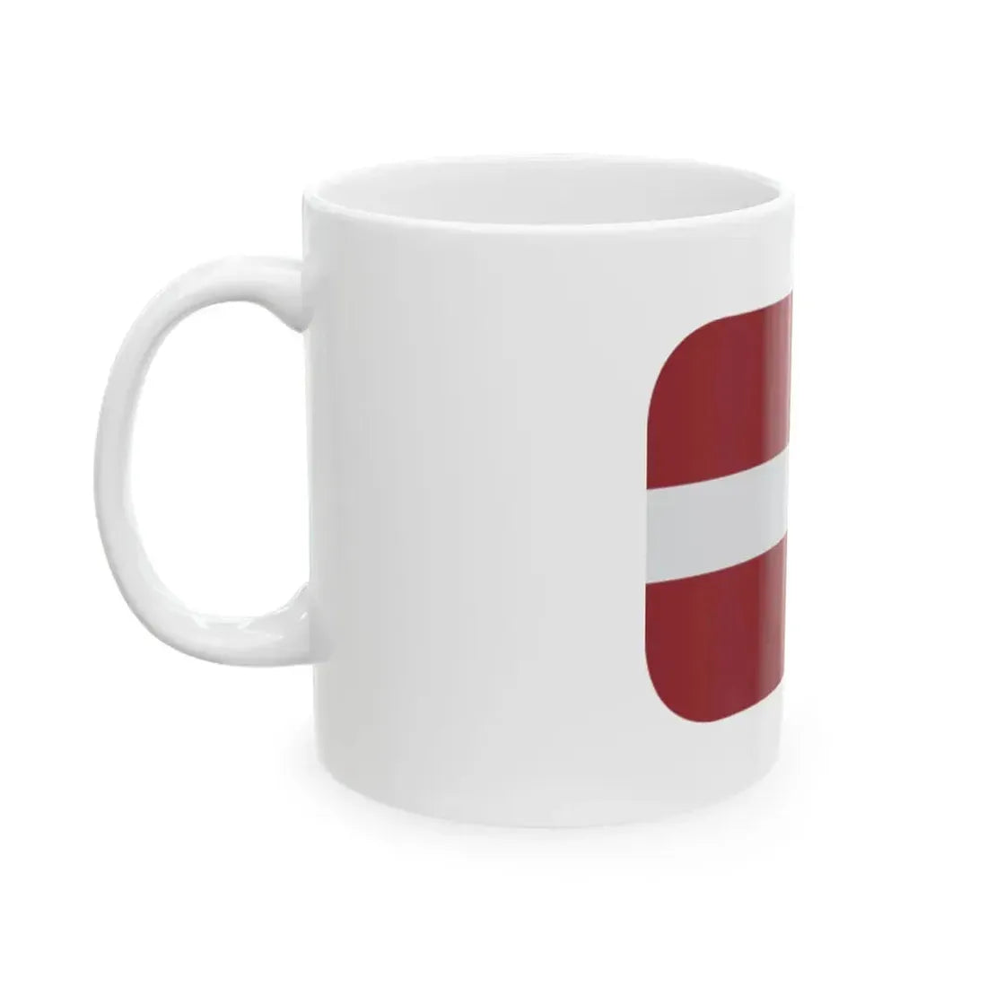 Emojione 1F1F1-1F1FB (Latvia) White Coffee Mug - Go Mug Yourself