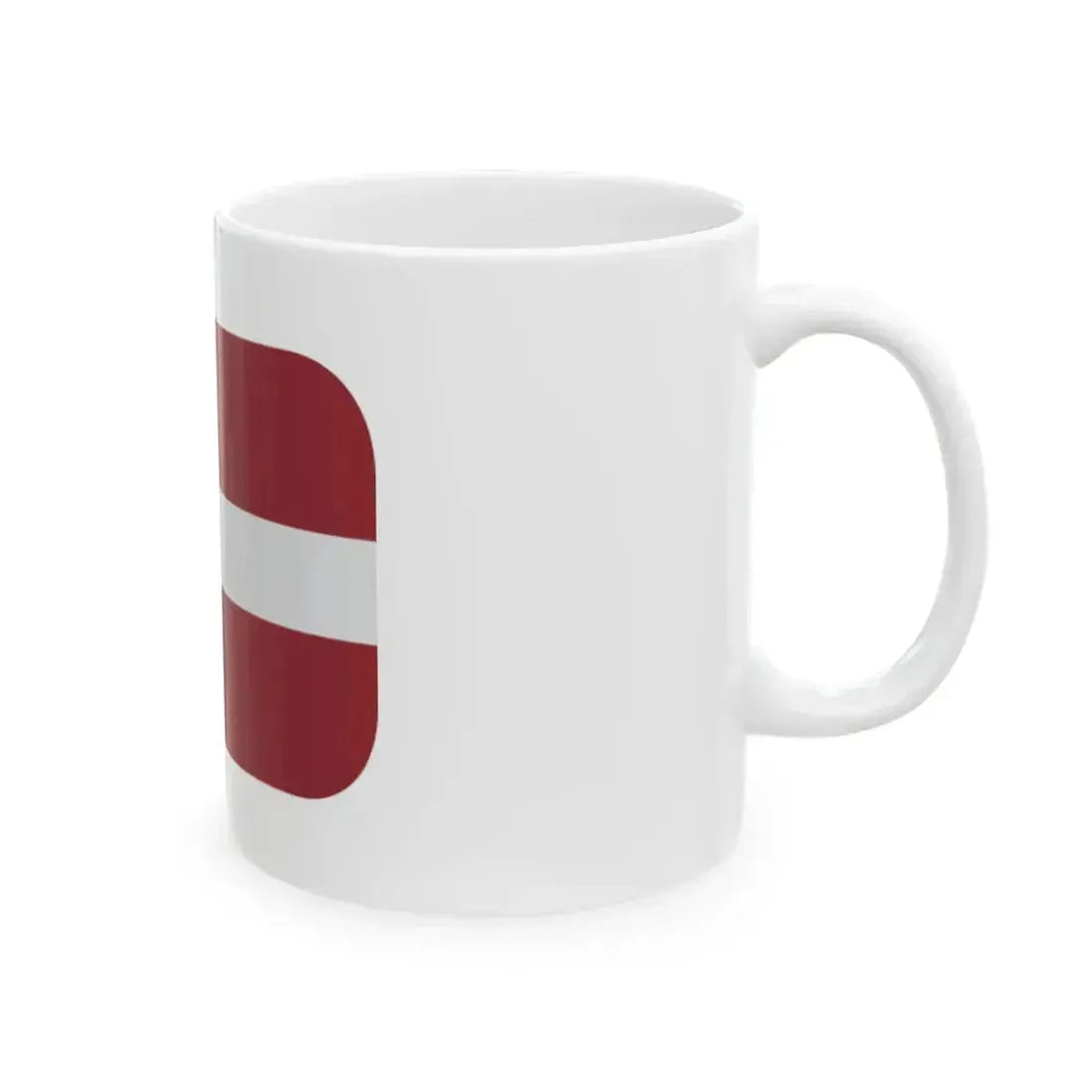 Emojione 1F1F1-1F1FB (Latvia) White Coffee Mug - Go Mug Yourself