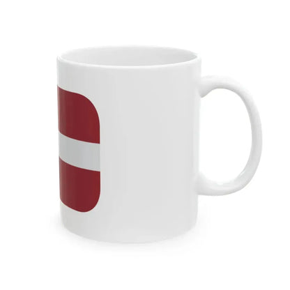 Emojione 1F1F1-1F1FB (Latvia) White Coffee Mug - Go Mug Yourself