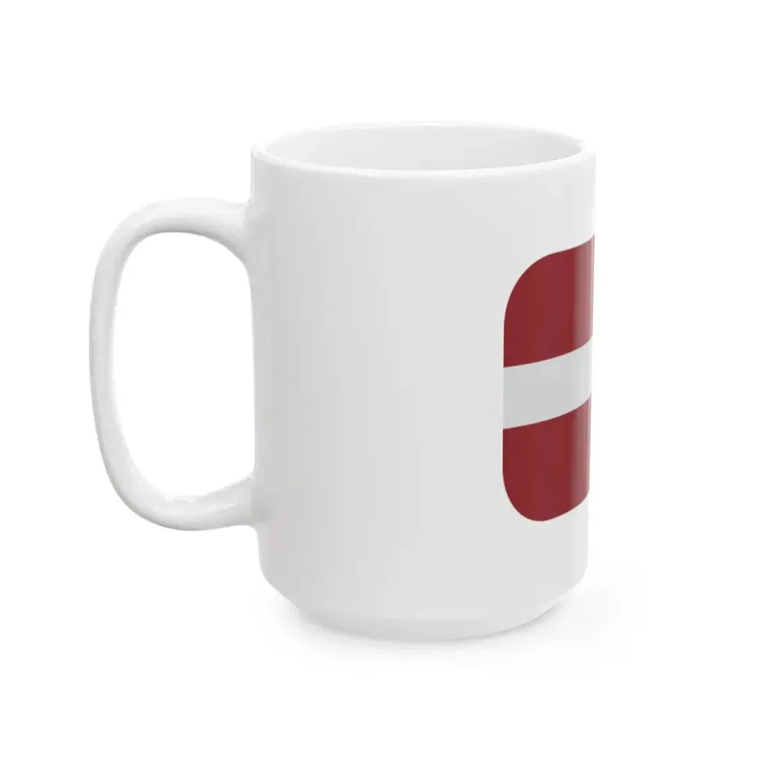 Emojione 1F1F1-1F1FB (Latvia) White Coffee Mug - Go Mug Yourself