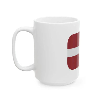 Emojione 1F1F1-1F1FB (Latvia) White Coffee Mug - Go Mug Yourself
