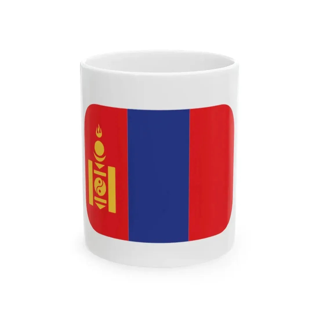 Emojione 1F1F2-1F1F3 (Mongolia) White Coffee Mug 11oz - Go Mug Yourself
