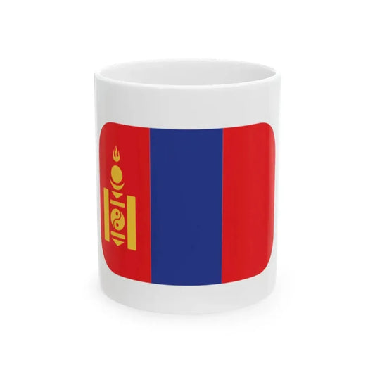Emojione 1F1F2-1F1F3 (Mongolia) White Coffee Mug 11oz - Go Mug Yourself
