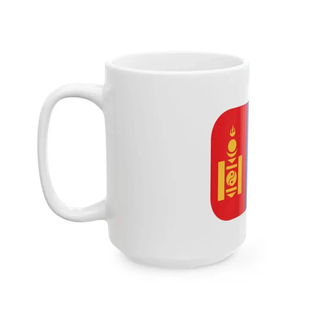 Emojione 1F1F2-1F1F3 (Mongolia) White Coffee Mug - Go Mug Yourself