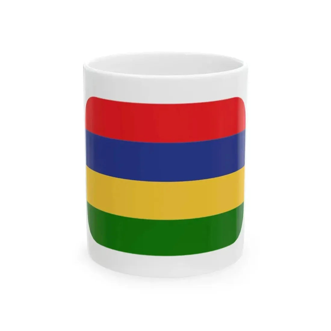 Emojione 1F1F2-1F1FA (Mauritius) White Coffee Mug 11oz - Go Mug Yourself