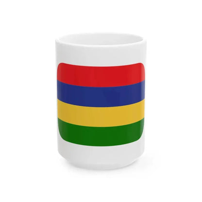 Emojione 1F1F2-1F1FA (Mauritius) White Coffee Mug 15oz - Go Mug Yourself
