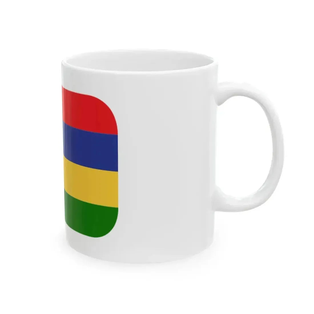 Emojione 1F1F2-1F1FA (Mauritius) White Coffee Mug - Go Mug Yourself
