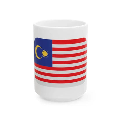Emojione 1F1F2-1F1FE (Malaysia) White Coffee Mug 15oz - Go Mug Yourself