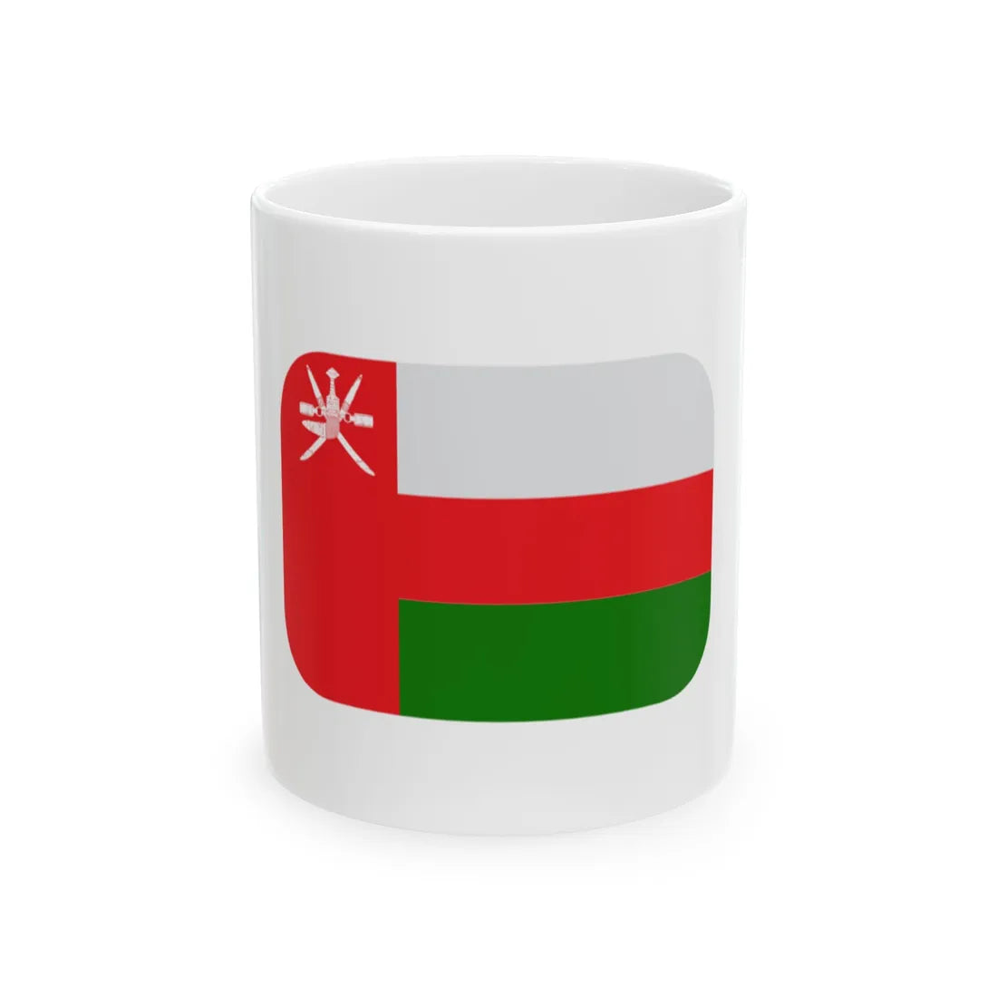 Emojione 1F1F4-1F1F2 (Oman) White Coffee Mug 11oz - Go Mug Yourself