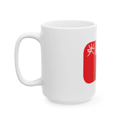Emojione 1F1F4-1F1F2 (Oman) White Coffee Mug - Go Mug Yourself