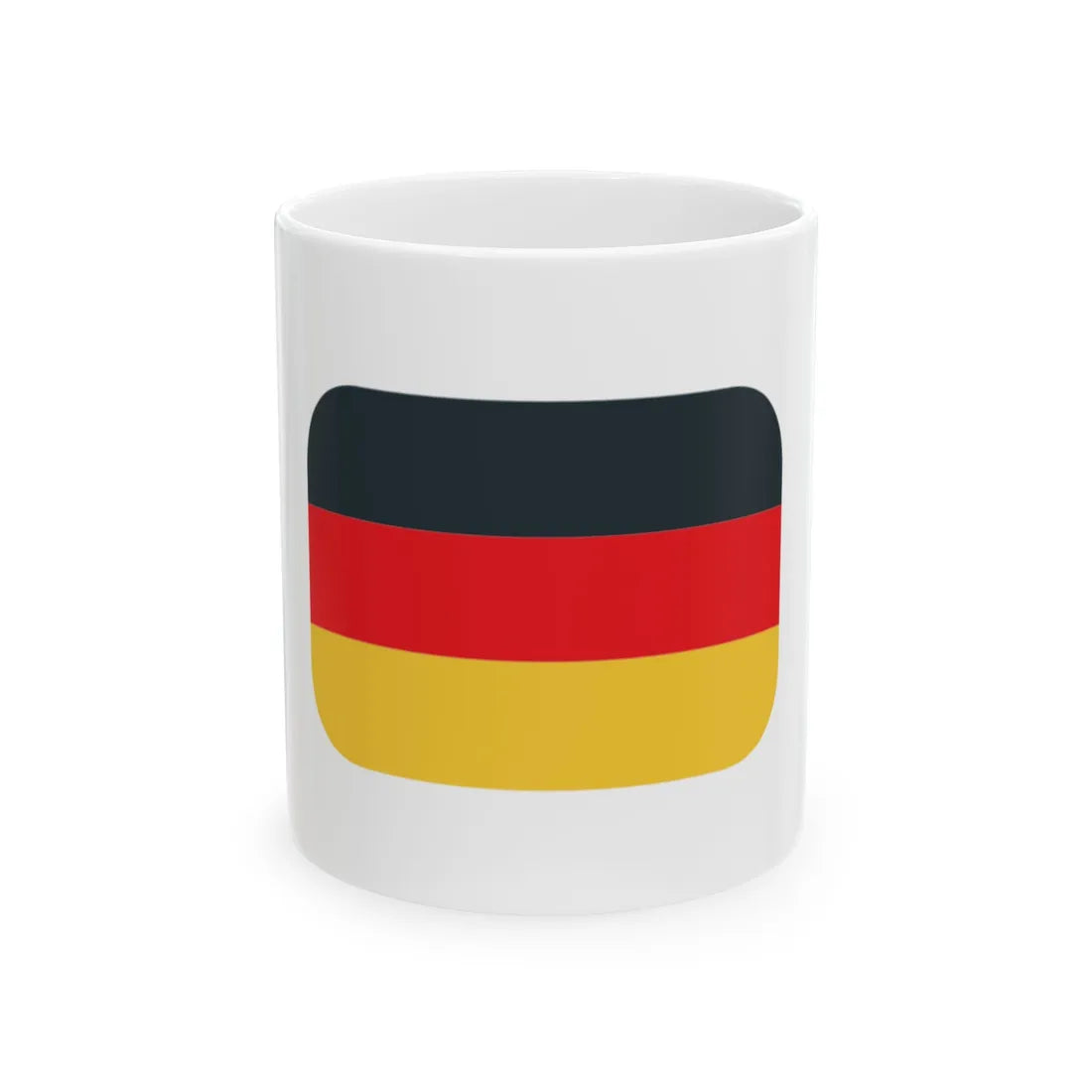 Emojione1 1F1E9-1F1EA (Germany) White Coffee Mug 11oz - Go Mug Yourself