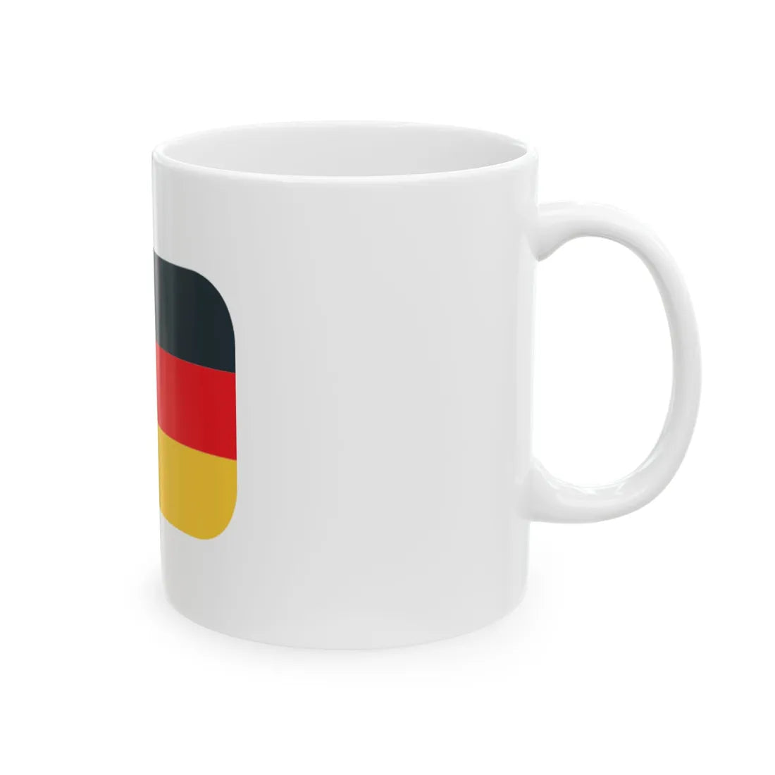 Emojione1 1F1E9-1F1EA (Germany) White Coffee Mug - Go Mug Yourself