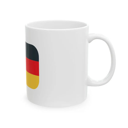 Emojione1 1F1E9-1F1EA (Germany) White Coffee Mug - Go Mug Yourself
