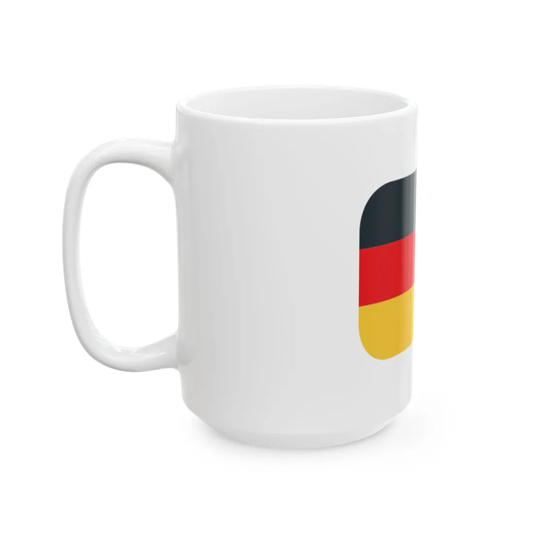 Emojione1 1F1E9-1F1EA (Germany) White Coffee Mug - Go Mug Yourself