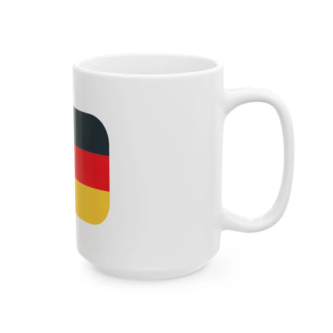 Emojione1 1F1E9-1F1EA (Germany) White Coffee Mug - Go Mug Yourself