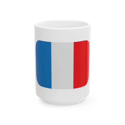 Emojione1 1F1EB-1F1F7 (France) White Coffee Mug 15oz - Go Mug Yourself