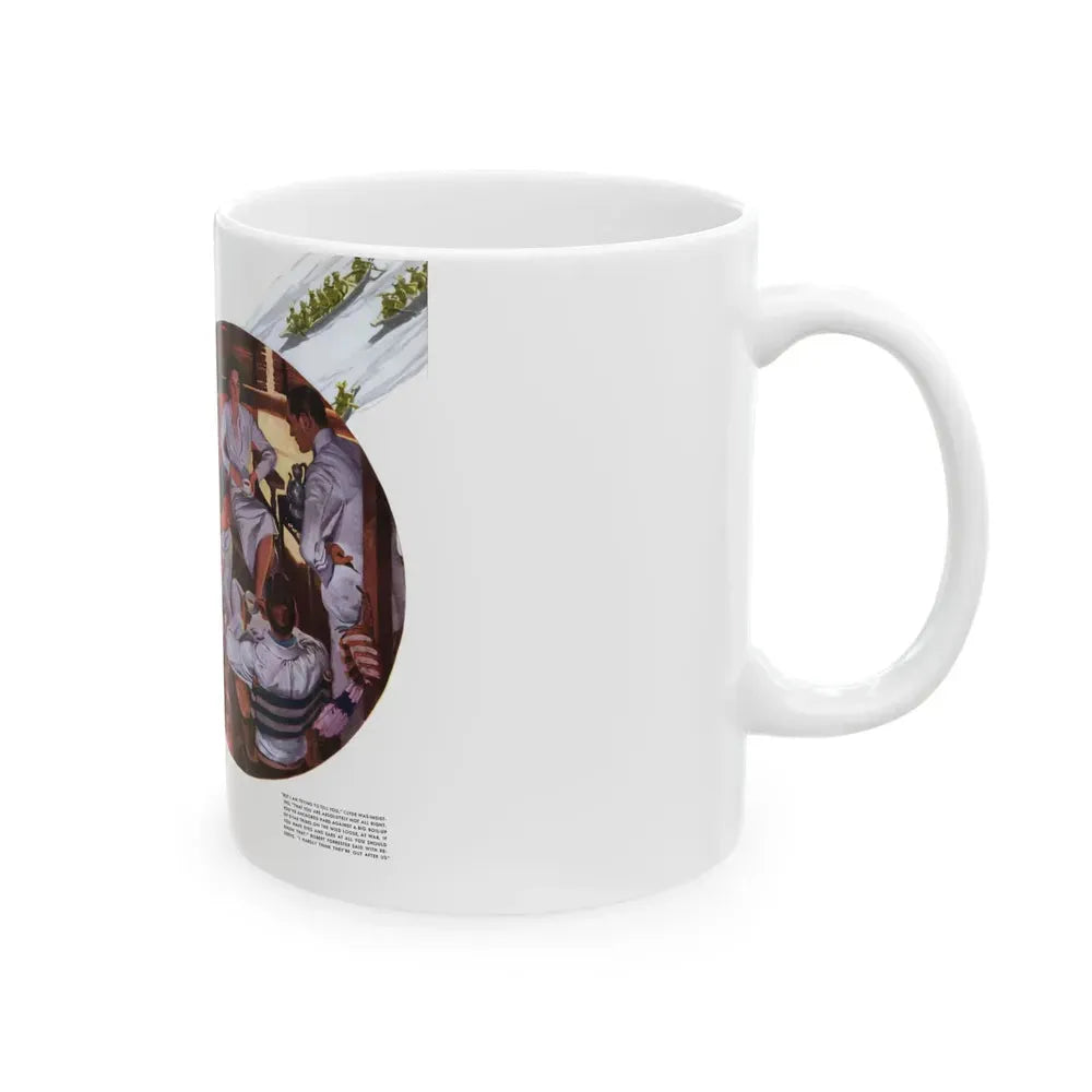 Empire For A Lady, McCall's magazine, March 1937 - White Coffee Mug - Go Mug Yourself