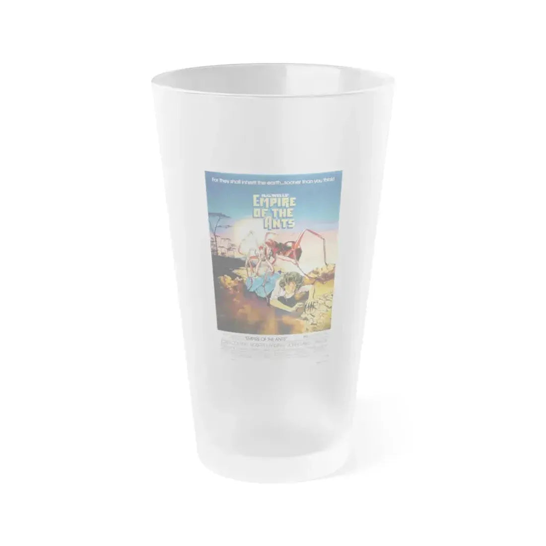 EMPIRE OF THE ANTS 1977 Movie Poster - Frosted Pint Glass 16oz 16oz Frosted - Go Mug Yourself
