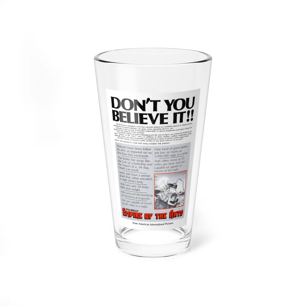 EMPIRE OF THE ANTS (TEASER) 1977 Movie Poster - Pint Glass 16oz-16oz-Go Mug Yourself