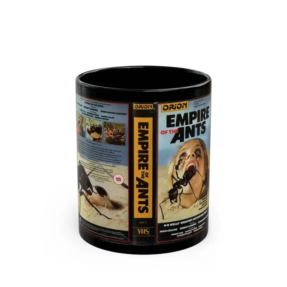EMPIRE OF THE ANTS (VHS COVER) - Black Coffee Mug 11oz - Go Mug Yourself
