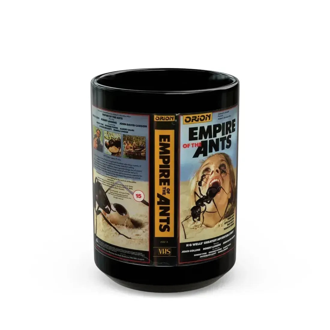 EMPIRE OF THE ANTS (VHS COVER) - Black Coffee Mug 15oz - Go Mug Yourself
