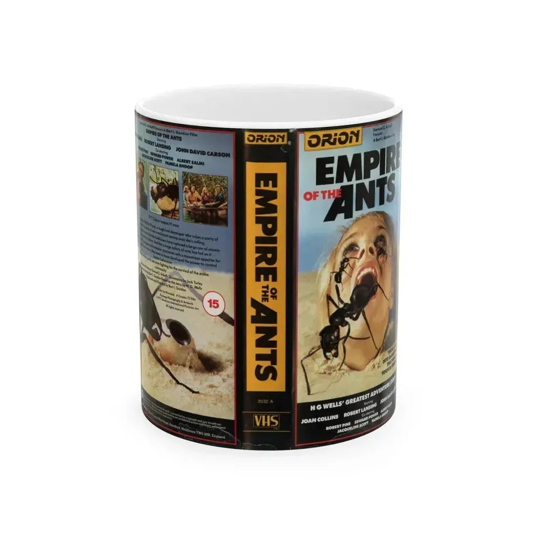 EMPIRE OF THE ANTS (VHS COVER) - White Coffee Mug 11oz - Go Mug Yourself
