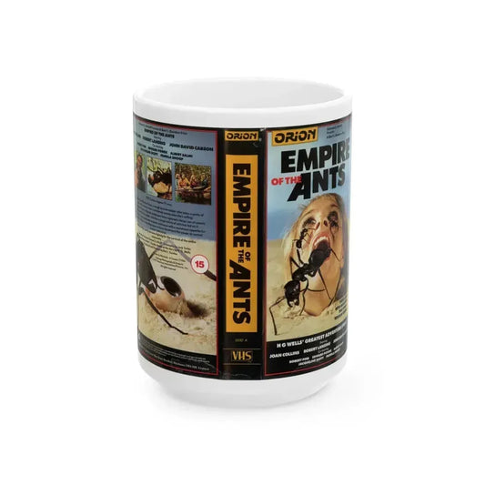 EMPIRE OF THE ANTS (VHS COVER) - White Coffee Mug 15oz - Go Mug Yourself