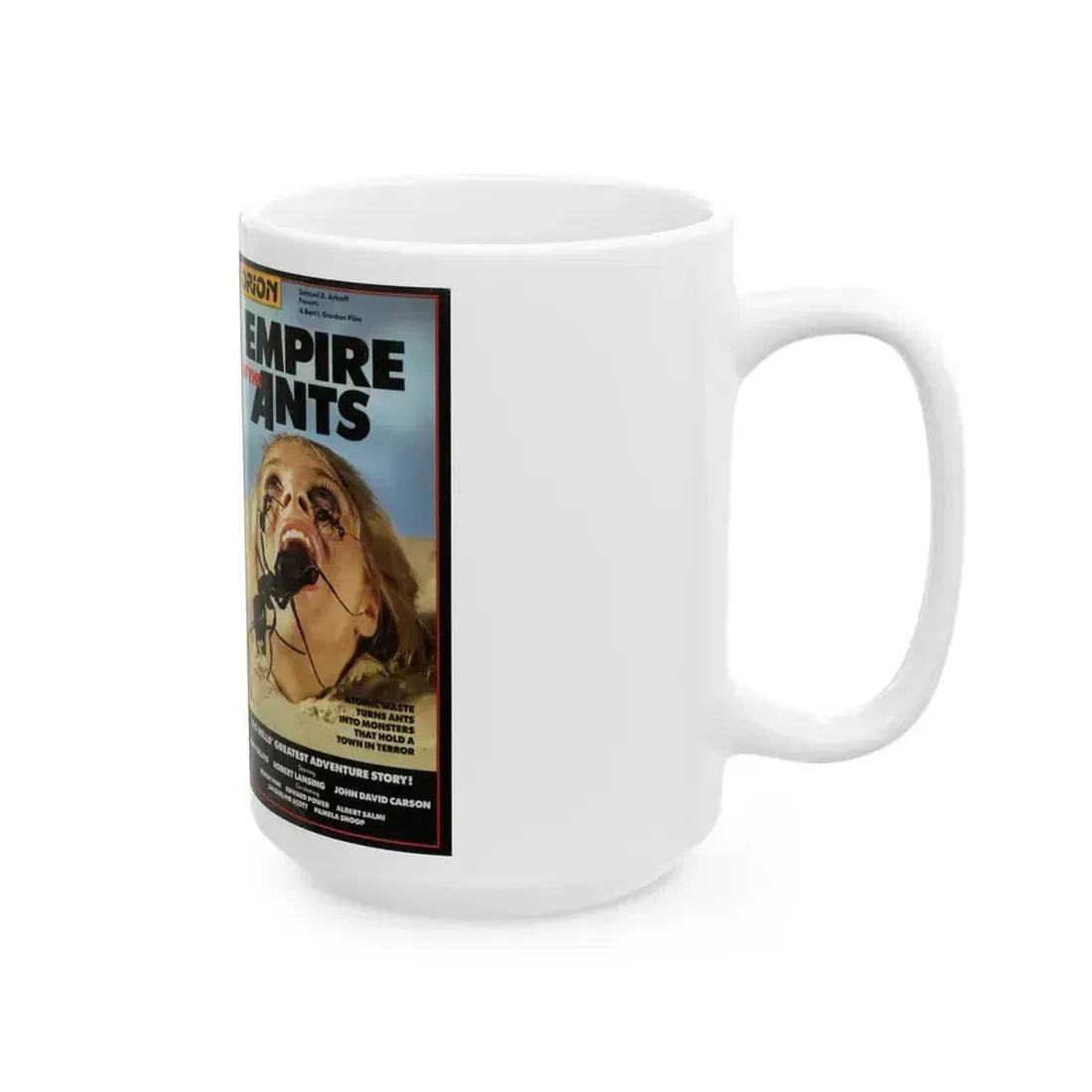 EMPIRE OF THE ANTS (VHS COVER) - White Coffee Mug - Go Mug Yourself