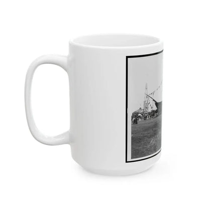 Encampment Of The G.A.R. In Washington, D.C., With Replica Of Ship (U.S. Civil War) White Coffee Mug - Go Mug Yourself