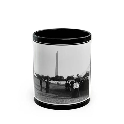 Encampment Of The G.A.R. In Washington, D.C. With Washington Monument In Background (U.S. Civil War) Black Coffee Mug 11oz - Go Mug Yourself