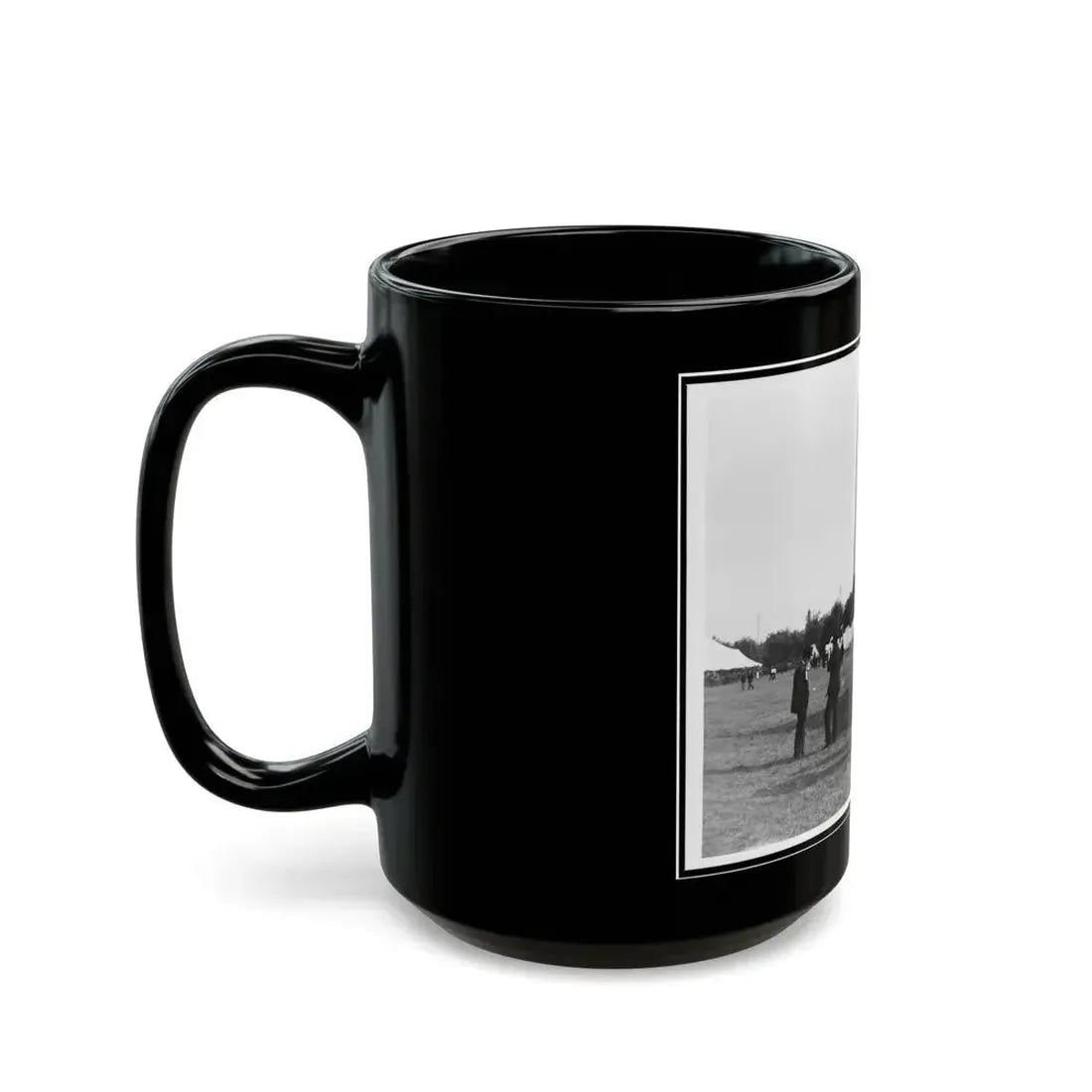 Encampment Of The G.A.R. In Washington, D.C. With Washington Monument In Background (U.S. Civil War) Black Coffee Mug - Go Mug Yourself