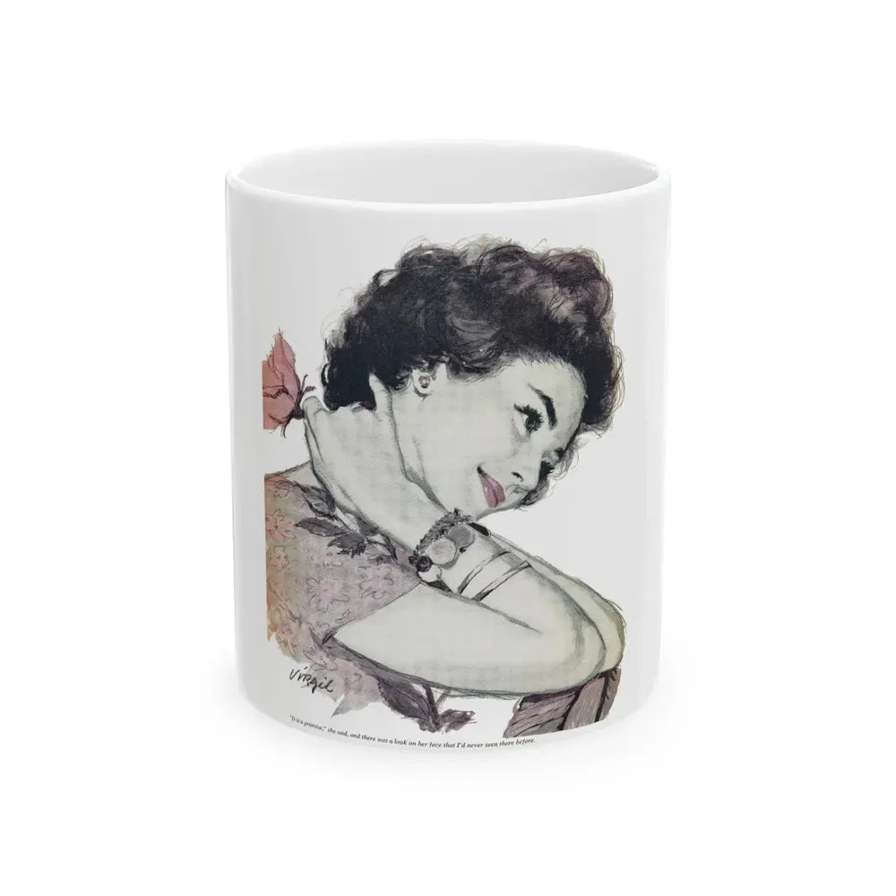 Enchanted Interlude, Woman's Day, September 1959 - White Coffee Mug 11oz - Go Mug Yourself